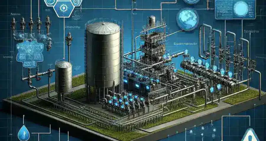 "Diagram of water utility control systems highlighting vulnerabilities as per CISA's recent alert"